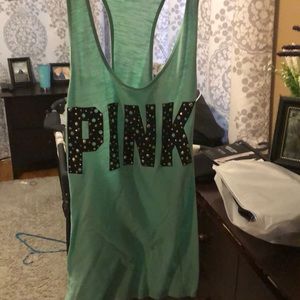 Pink racer back tank